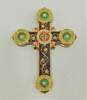 Religious Cross Jeweled Enamel Trinket Box Unhinged image number 1