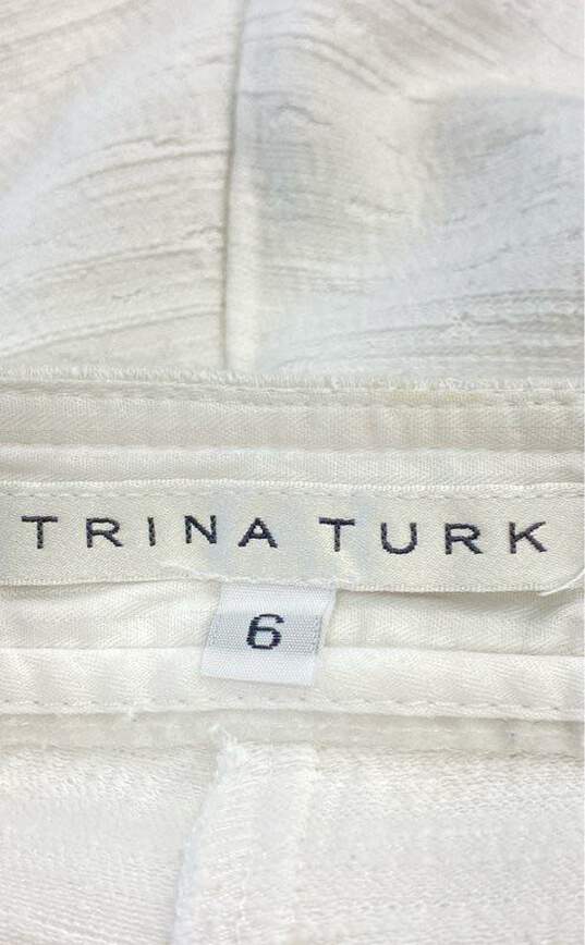 Trina Turk White Shorts - Size 6 image number 3