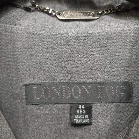 London Fog Gray Trench Coat Women's Size 44R image number 2