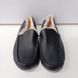 Men's UGG Leather Slipper Black Size 13