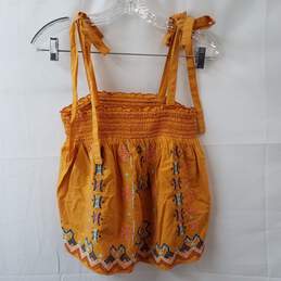 Anthropologie Orange Mini Skirt