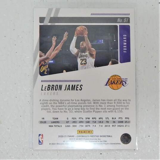 5 LeBron James Basketball Cards Lakers Cavs image number 7