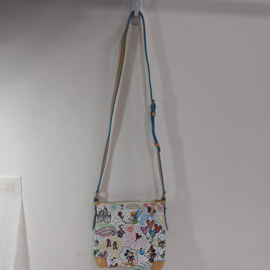 Women's Multicolor Leather Zip Inner Pockets Disney Themed Crossbody Bag image number 2