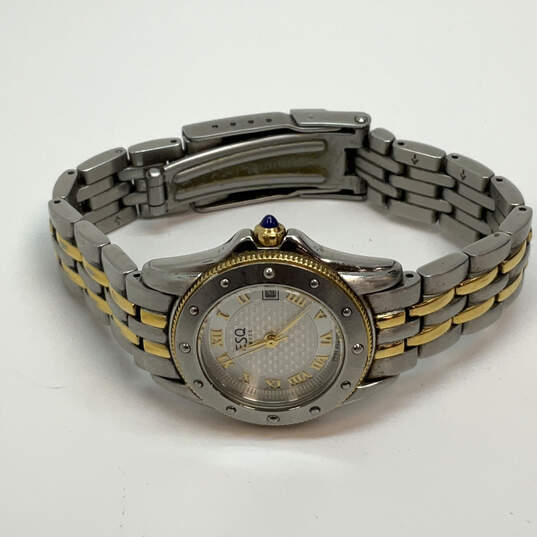 Designer ESQ Esquire E5055 Two-Tone Strap Stainless Steel Analog Wristwatch image number 2