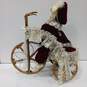 Vintage Porcelain Doll w/Wicker Bike image number 6