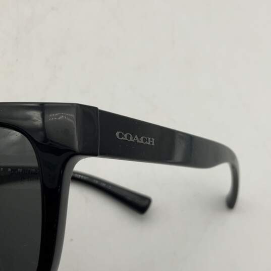 Coach Mens HC8212 L1641 Black Full-Rim Lightweight Square Sunglasses image number 1