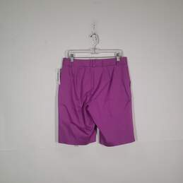 Mens Flat Front Classic Slash Pockets Regular Fit Chino Shorts Size 8 alternative image