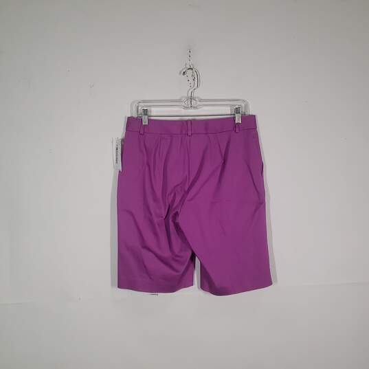 Mens Flat Front Classic Slash Pockets Regular Fit Chino Shorts Size 8 image number 2
