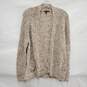 Eileen Fisher WM's Cotton Nylon Blend Open Cardigan Brown Knit Sweater Size M image number 1