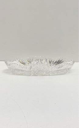 Vintage American Brilliant Crystal Cut Glass 2 Pc Home Decorative Pieces alternative image