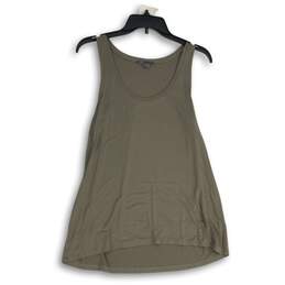 Vince Womens Green Round Neck Sleeveless Pullover Tank Top Size Large