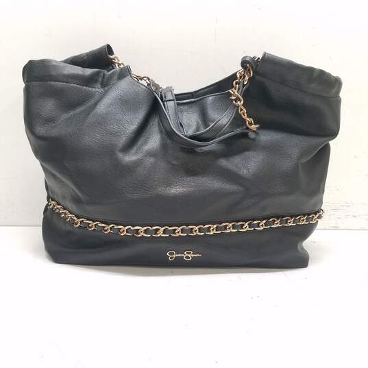 Jessica Simpson Chain Black Shoulder Bag image number 1