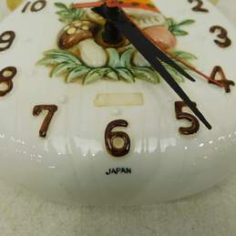 Vintage Merry Mushroom Ceramic Clock alternative image