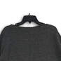 Womens Dark Gray Boat Neck Long Sleeve Knit Pullover Sweater Size L image number 4