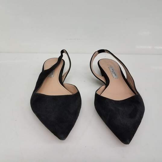MM Lafleur Black Suede Pointed Sandals Size 36 image number 3