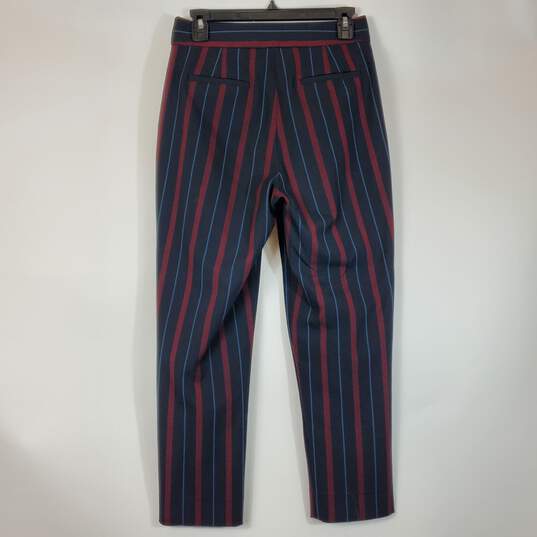 See By Chloe Women Navy Striped Pants Sz. 34 image number 2