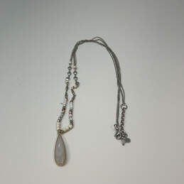 Designer Lucky Brand Silver-Tone Crystal Stone Beaded Pendant Necklace alternative image