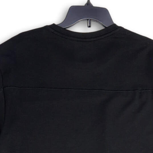 NWT Mens Black Crew Neck Stretch Zip Pocket Pullover T-Shirt Size X-Large image number 4