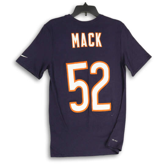 Mens Blue Orange Dri-Fit Chicago Bears #52 Mack NFL Jersey Size L image number 2