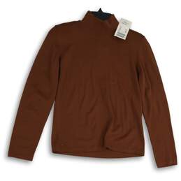 NWT Escada Margaretha Ley Womens Orange Knitted Long Sleeve Pullover Sweater 34