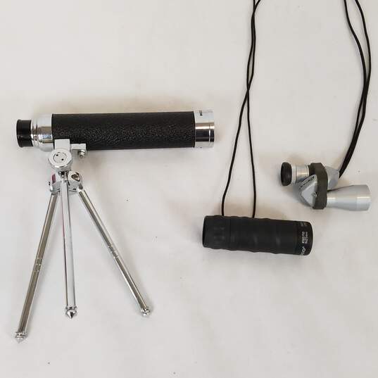 Small Table Top Telescope and 2 Monoculars Lot of 3 Assorted  Sight Seeing Instruments image number 3