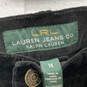 NWT Womens Black Corduroy Slimming Fit Classic Bootcut Leg Pants Size 14X31 image number 3