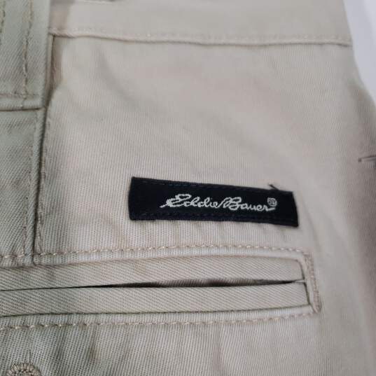 Mens Relaxed Fit Slash Pockets Straight Leg Chino Pants Size 36X30 image number 3