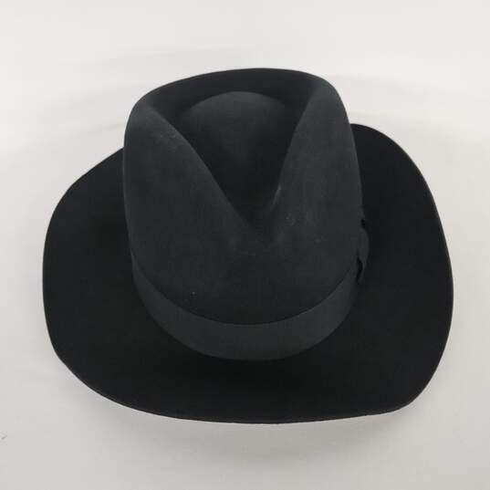 Lihuahat Classic Black Men's Godfather Gangster Mobster Gentleman Fedora Hat image number 2