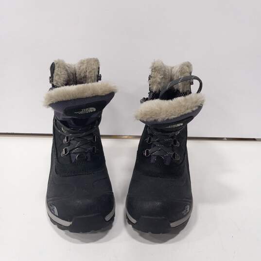 Women's The North Face Chilkat Black Snow Boots Sz 8 image number 4
