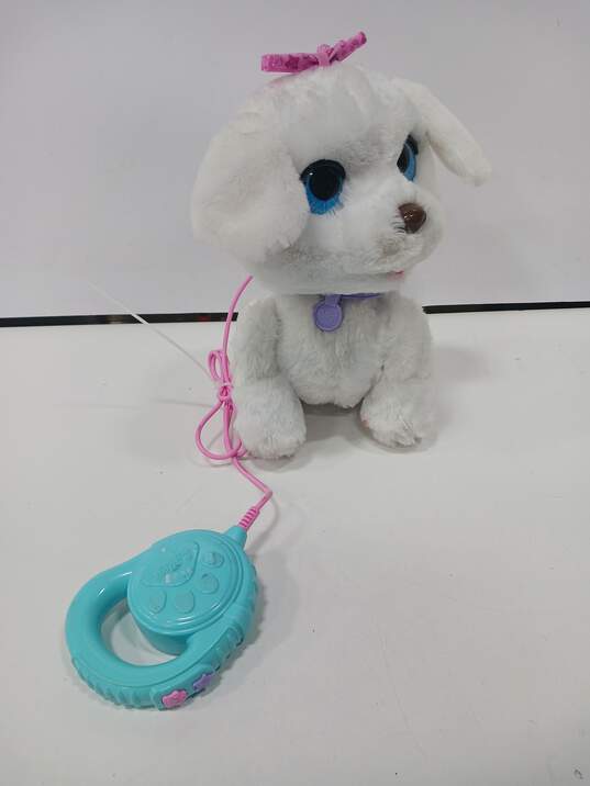 White FurReal Remote Control Plushie Dog image number 1