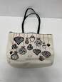 Authentic Brighton Ivory Canvas Graphic Printed Tote image number 1