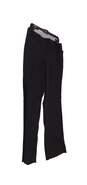 NWT Womens Black Flat Front Slacks Straight Leg Dress Pants 12P image number 3