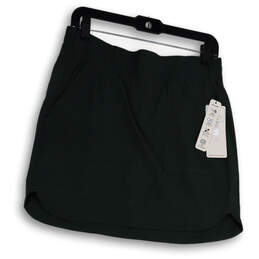 NWT Womens Green Elastic Waist Flat Front Pockets Athletic Skort Size M