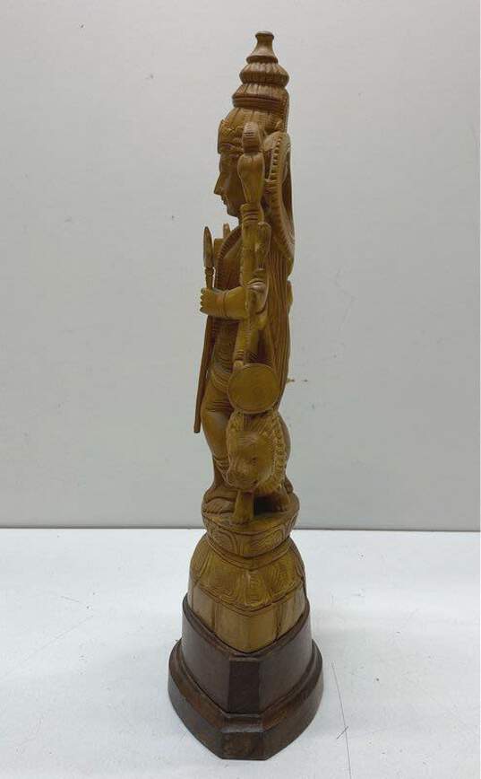 Sandal Wood Hand Crafted Deity 16 inch Tall Shiva Hindu Statue image number 5