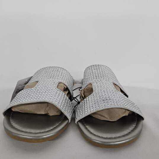 Mixit Grady Silver Women’s Flat Slip On Sandal image number 1