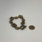 Designer Patricia Locke Gold-Tone Crystal Stone Toggle Clasp Chain Bracelet image number 3