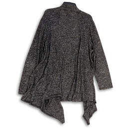 Womens Black Gray Long Sleeve Open Front Cardigan Sweater Size XXL alternative image