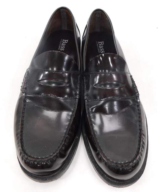 G.H. Bass & Co. Dark Brown Leather Slip-On Shoes Size Men's 10.5 image number 1