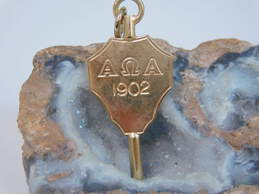 Vintage 10K Yellow Gold Marquette Chapter Alpha Omega Alpha Medical Honor Society Pendant Charm 4.6g