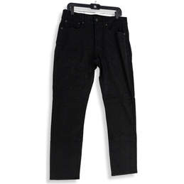 NWT Womens Black Denim Dark Wash 5-Pocket Design Straight Leg Jeans Sz 32/32