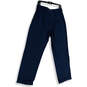 Mens Blue Pleated Slash Pocket Straight Leg Golf Chino Pants Size 32/32 image number 1
