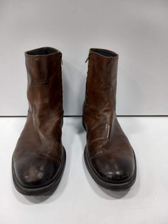 To Boot New York Men's #302301 Brown Leather Ankle Boots Size 13 image number 1