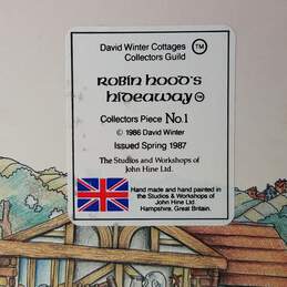 David Winter Cottages Robin Hood's Hideaway 1986 Collectors Guide alternative image