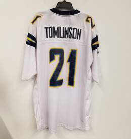 Mens White Los Angeles Chargers LaDainian Tomlinson #21 NFL Jersey Size 2XL alternative image