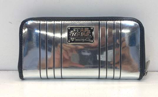 Loungefly X Star Wars Captain Plasma Zip Around Wallet Silver image number 1