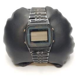 Vintage Men's Seiko Digital Alarm Chronograph Stainless Steel Watch