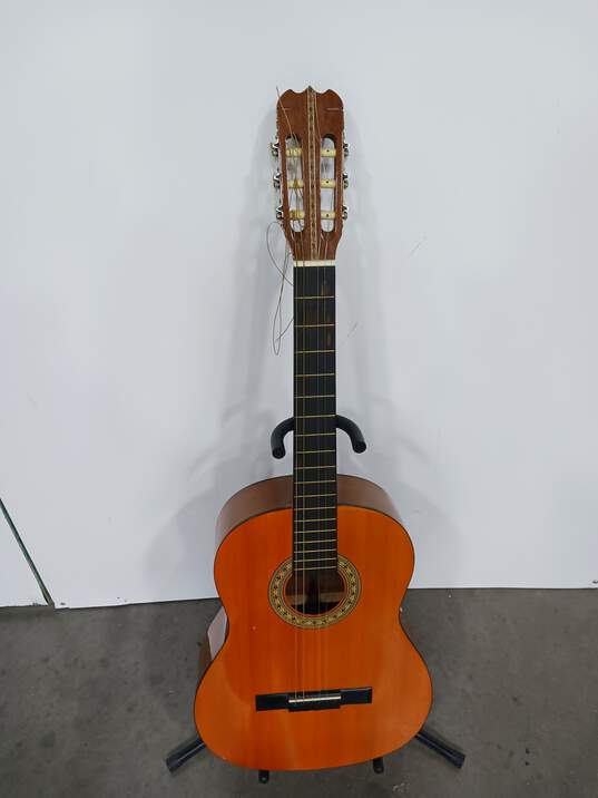 Brown Lotus LC30 Amber Wood Classical Acoustic Guitar In Hard Case image number 2