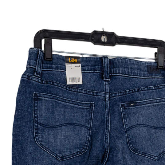 NWT Womens Blue Denim Medium Wash 5 Pocket Design Bootcut Jeans Size 12 image number 3