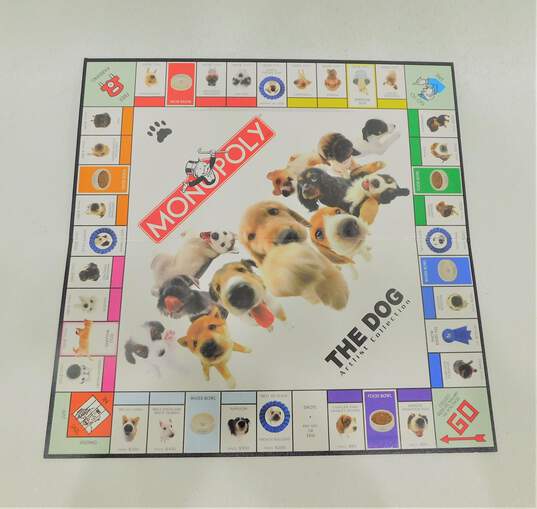 Monopoly The Dog Artist Collection  Board Game Hasbro COMPLETE Parker Bros image number 3
