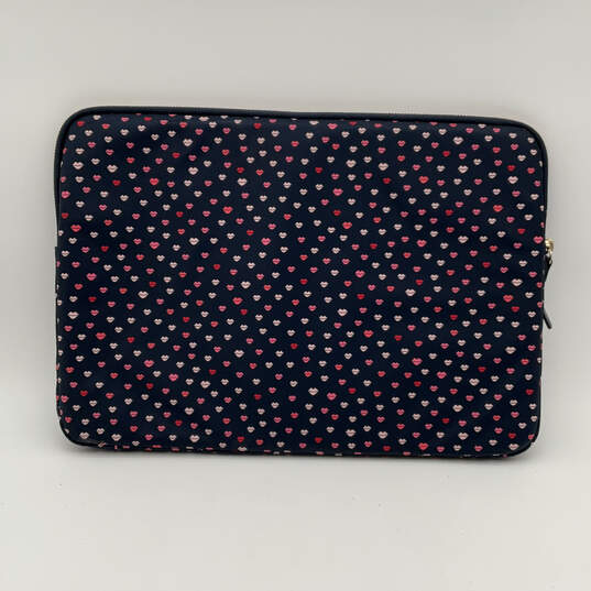 Womens Blue Pink Printed Padded Inner Pocket Zipper Stylish Laptop Case image number 2
